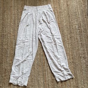Free people Calla Pleated Linen Trousers